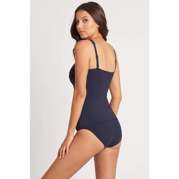 Sea Level Essentials Twist Front Tankini Night Sky - Picture 2 of 7